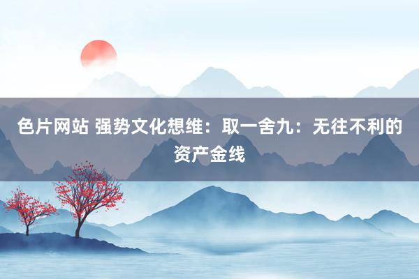 色片网站 强势文化想维：取一舍九：无往不利的资产金线