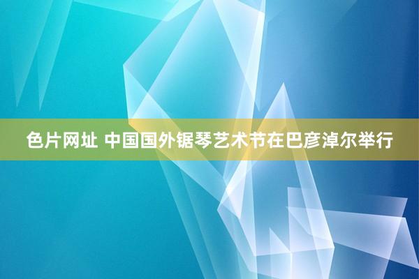 色片网址 中国国外锯琴艺术节在巴彦淖尔举行