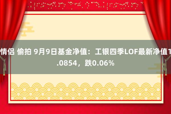 情侣 偷拍 9月9日基金净值：工银四季LOF最新净值1.0854，跌0.06%