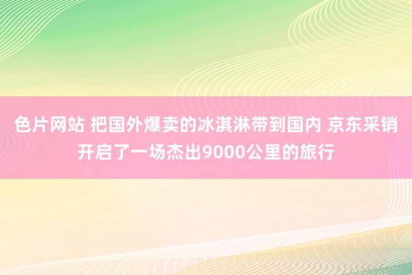 色片网站 把国外爆卖的冰淇淋带到国内 京东采销开启了一场杰出9000公里的旅行