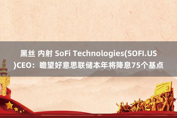 黑丝 内射 SoFi Technologies(SOFI.US)CEO：瞻望好意思联储本年将降息75个基点