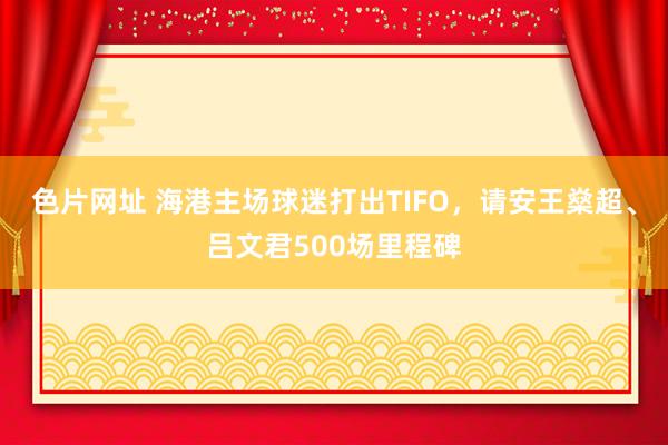 色片网址 海港主场球迷打出TIFO，请安王燊超、吕文君500场里程碑