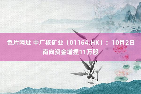 色片网址 中广核矿业（01164.HK）：10月2日南向资金增捏11万股