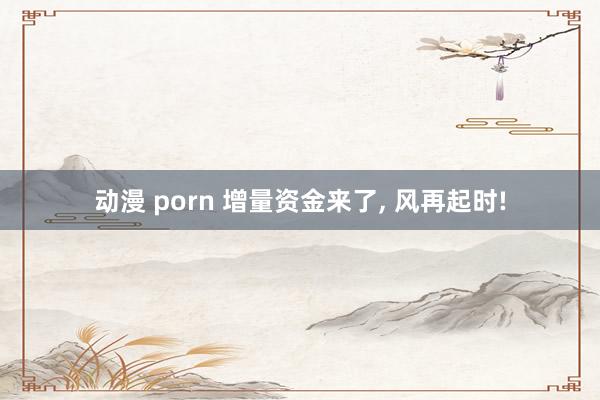 动漫 porn 增量资金来了， 风再起时!