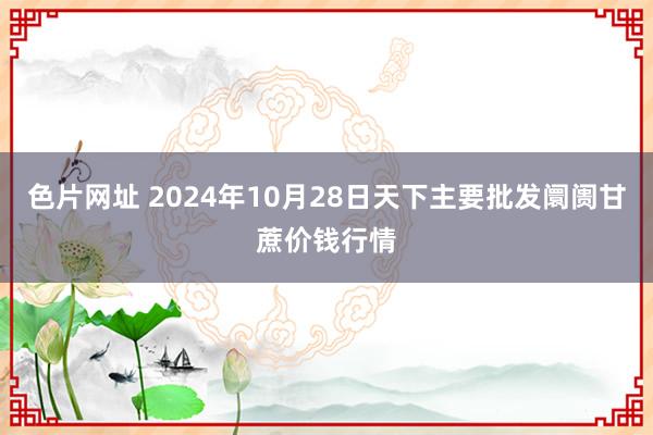 色片网址 2024年10月28日天下主要批发阛阓甘蔗价钱行情