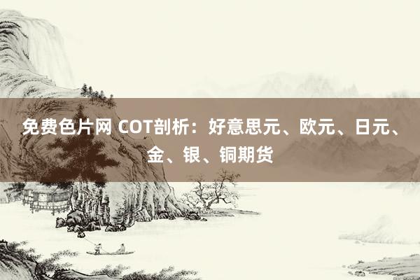 免费色片网 COT剖析：好意思元、欧元、日元、金、银、铜期货