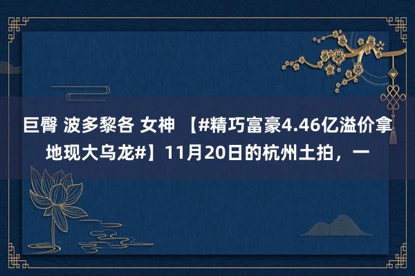 巨臀 波多黎各 女神 【#精巧富豪4.46亿溢价拿地现大乌龙#】11月20日的杭州土拍，一