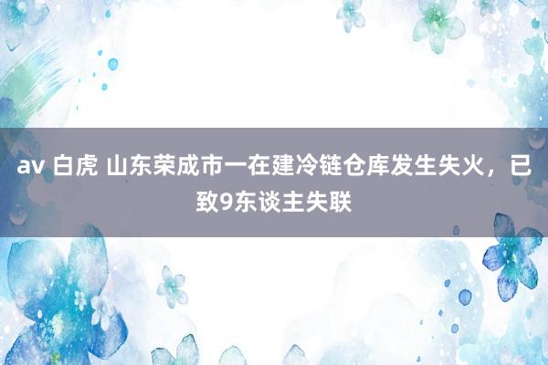 av 白虎 山东荣成市一在建冷链仓库发生失火，已致9东谈主失联