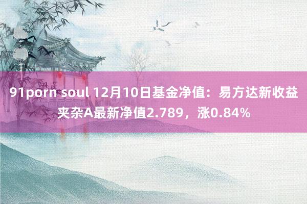 91porn soul 12月10日基金净值：易方达新收益夹杂A最新净值2.789，涨0.84%