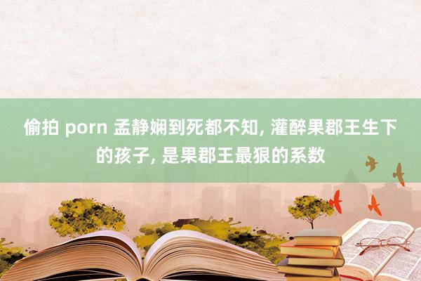 偷拍 porn 孟静娴到死都不知， 灌醉果郡王生下的孩子， 是果郡王最狠的系数