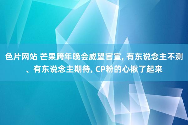 色片网站 芒果跨年晚会威望官宣， 有东说念主不测、有东说念主期待， CP粉的心揪了起来