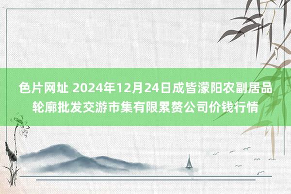 色片网址 2024年12月24日成皆濛阳农副居品轮廓批发交游市集有限累赘公司价钱行情