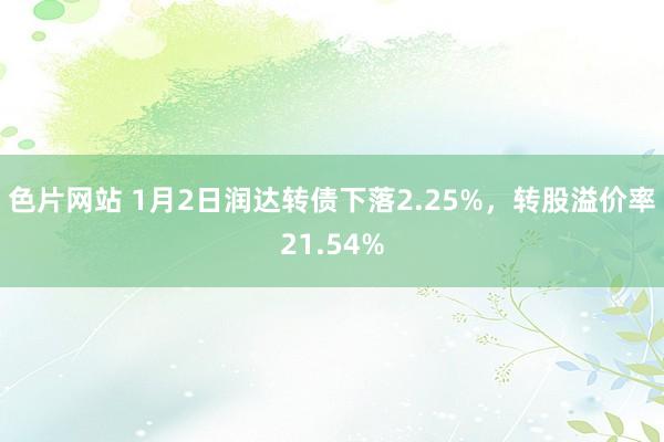 色片网站 1月2日润达转债下落2.25%，转股溢价率21.54%