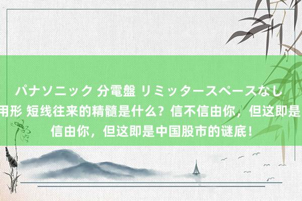 パナソニック 分電盤 リミッタースペースなし 露出・半埋込両用形 短线往来的精髓是什么？信不信由你，但这即是中国股市的谜底！