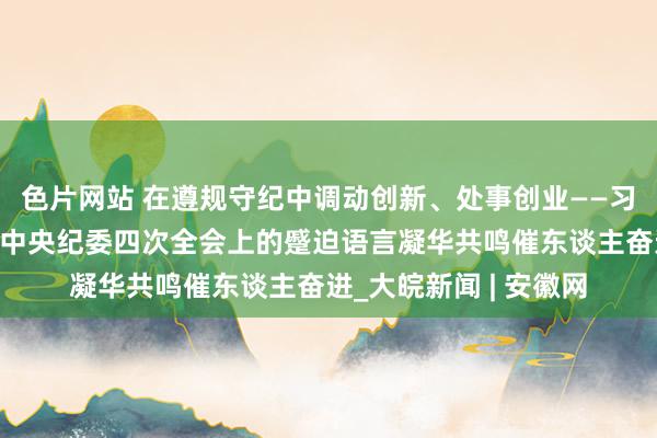 色片网站 在遵规守纪中调动创新、处事创业——习近平总秘书在二十届中央纪委四次全会上的蹙迫语言凝华共鸣催东谈主奋进_大皖新闻 | 安徽网